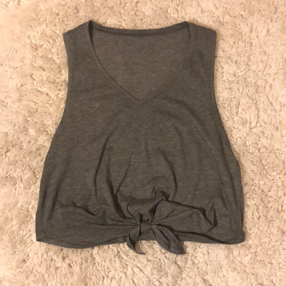 Lululemon Knot Gonna Fly Top Grey
